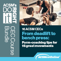 ACSM's Do It Right CEC Course Bundles #1-5